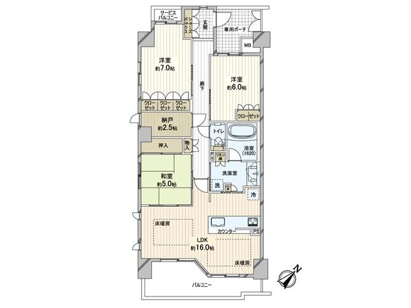 ブランズ芦屋パークフロント 間取図(平面図) ブランズ芦屋パークフロント 間取図(平面図)
