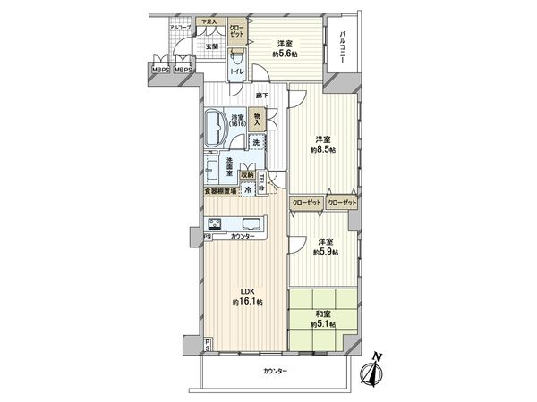 ヒルズ芦屋翠ケ丘 間取図(平面図) ヒルズ芦屋翠ケ丘 間取図(平面図)