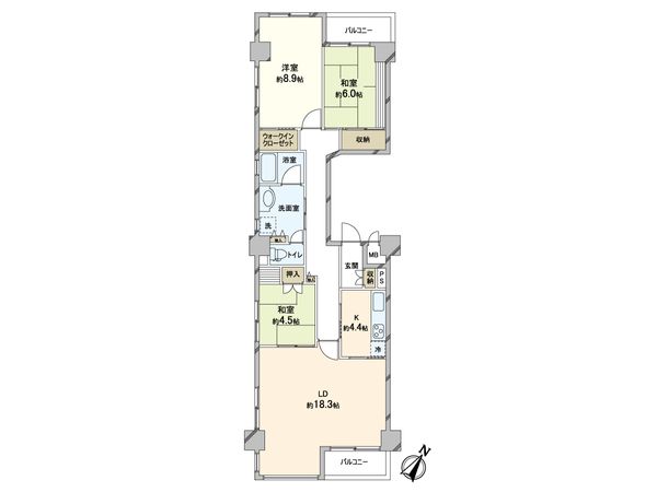 シャトー芦屋 間取図(平面図) シャトー芦屋 間取図(平面図)