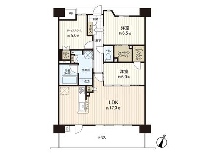 シエリア芦屋南宮町 間取図(平面図)