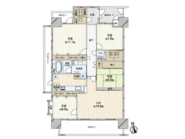 エスリード芦屋陽光町 間取図(平面図) エスリード芦屋陽光町 間取図(平面図)