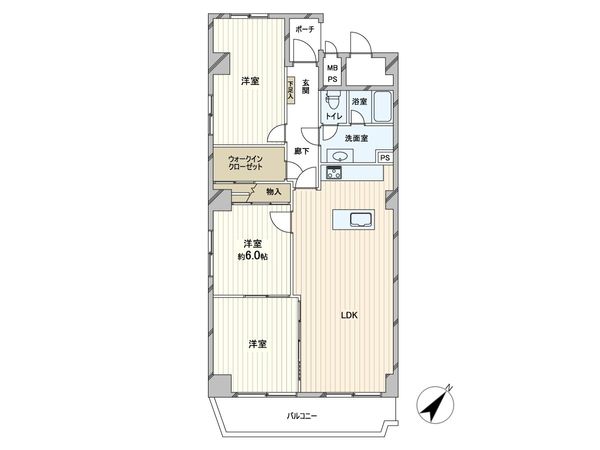 フドウ東芦屋ハイツ 間取図(平面図) フドウ東芦屋ハイツ 間取図(平面図)
