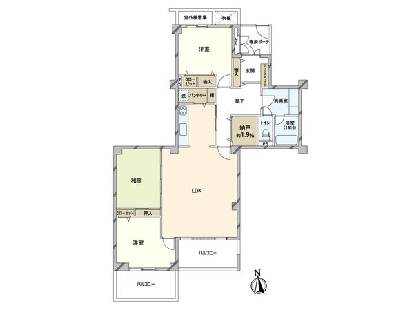 白鷹甲子園マンション 間取図(平面図) 白鷹甲子園マンション 間取図(平面図)
