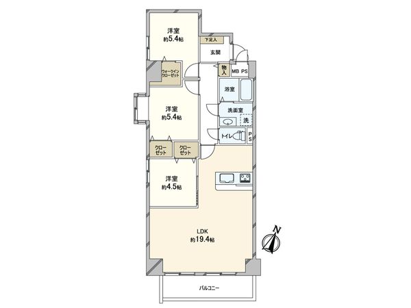 ファミール芦屋伊勢町 間取図(平面図)