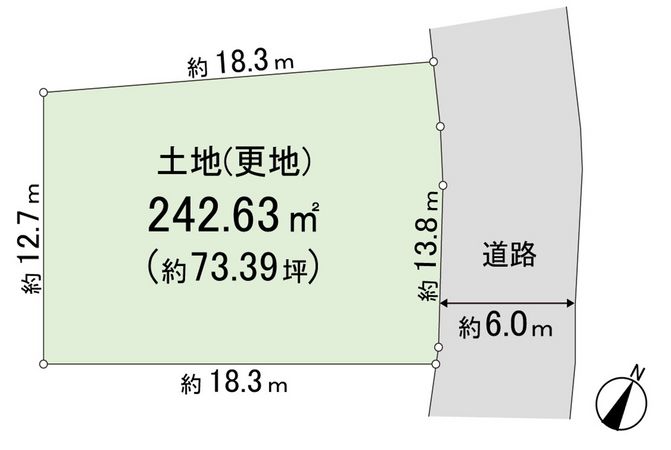 生駒市鹿ノ台東1丁目 区画図