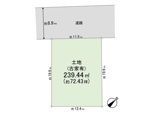 生駒市鹿ノ台北2丁目 区画図