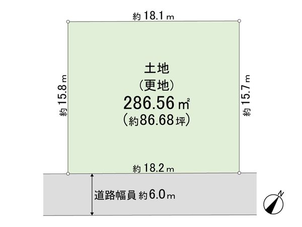 奈良市帝塚山南2丁目 区画図 奈良市帝塚山南2丁目 区画図