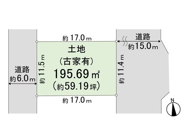 生駒市喜里が丘1丁目 区画図 生駒市喜里が丘1丁目 区画図