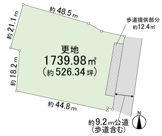 奈良市高畑町 地形図