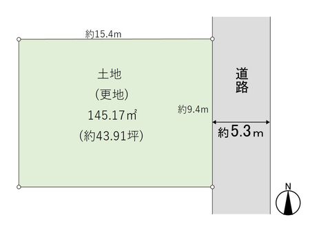 桜井市大字桜井 土地(更地) 地形図