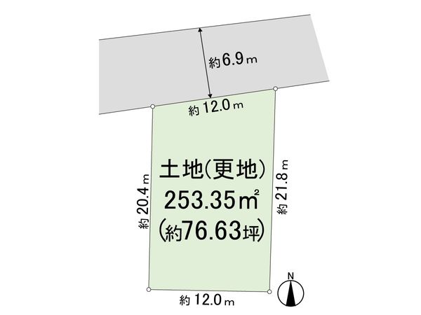 奈良市中山町西3丁目 区画図 奈良市中山町西3丁目 区画図