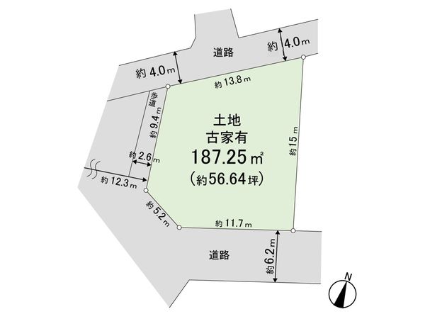 奈良市富雄北3丁目 区画図 奈良市富雄北3丁目 区画図