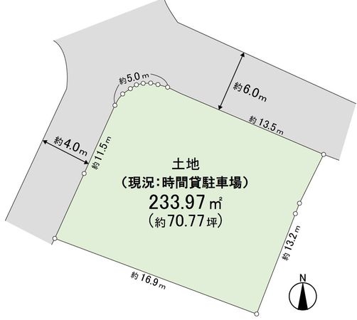 学園北1丁目土地 区画図 学園北1丁目土地 区画図