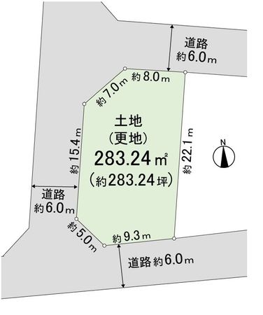 奈良市青山6丁目 区画図 奈良市青山6丁目 区画図