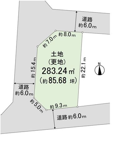 奈良市青山6丁目 区画図 奈良市青山6丁目 区画図