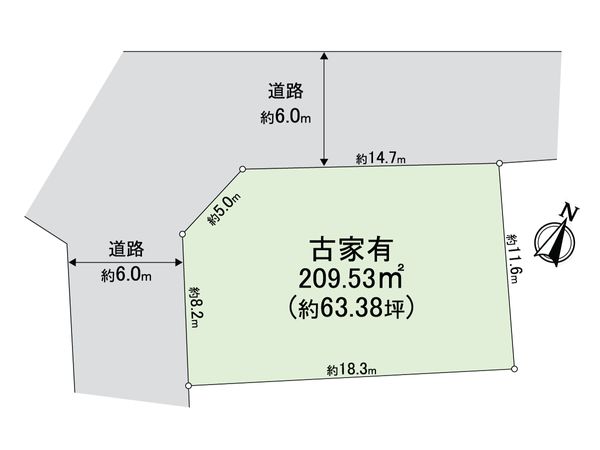 生駒市鹿ノ台西2丁目 区画図