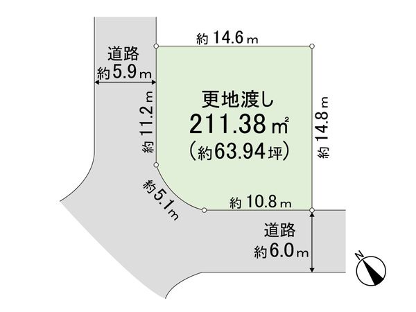 奈良市西登美ヶ丘6丁目 区画図 奈良市西登美ヶ丘6丁目 区画図
