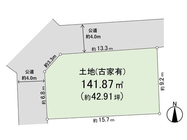 奈良市あやめ池南4丁目 区画図 奈良市あやめ池南4丁目 区画図