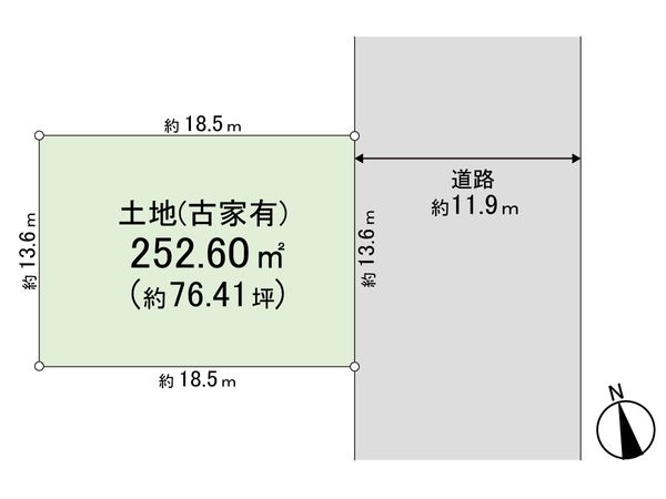奈良市学園中3丁目 区画図 奈良市学園中3丁目 区画図