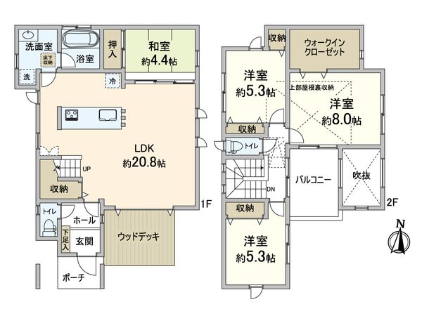 生駒市辻町 間取図(平面図)