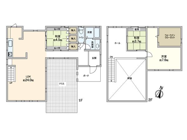 生駒市鹿ノ台西1丁目 間取図(平面図)