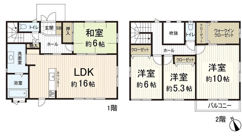 相楽郡精華町光台9丁目 間取図(平面図) 相楽郡精華町光台9丁目 間取図(平面図)