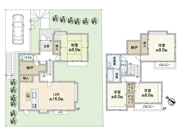 奈良市青山2丁目 間取図(平面図)