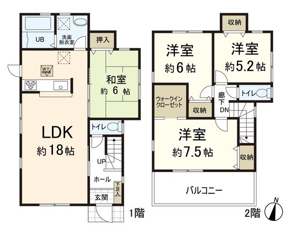 奈良市帝塚山南3丁目 間取図(平面図) 奈良市帝塚山南3丁目 間取図(平面図)