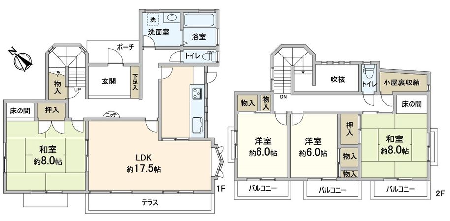 奈良市北登美ヶ丘4丁目 間取図(平面図) 奈良市北登美ヶ丘4丁目 間取図(平面図)