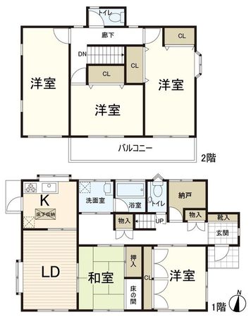 奈良市学園南1丁目 間取図(平面図)