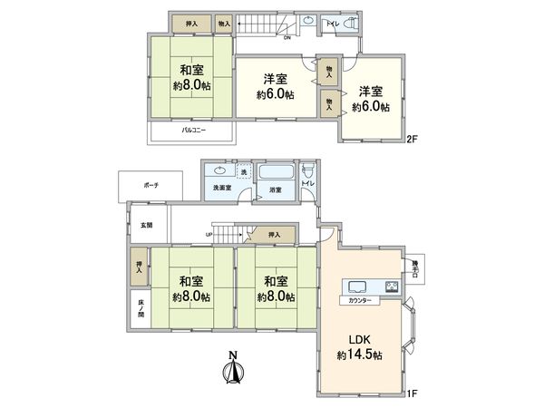 奈良市佐保台2丁目 間取図(平面図)
