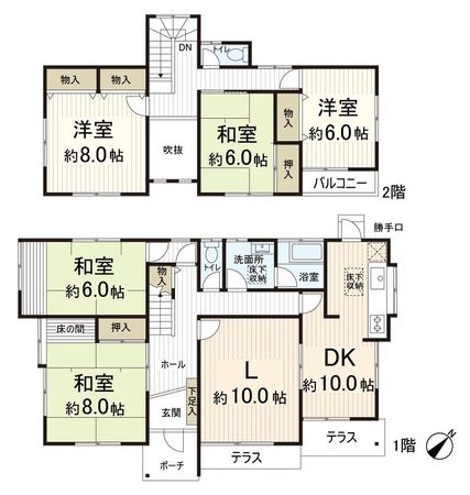 奈良市松陽台3丁目 間取図(平面図) 奈良市松陽台3丁目 間取図(平面図)
