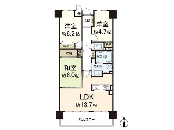 ファミール奈良するがまち 間取図(平面図) ファミール奈良するがまち 間取図(平面図)