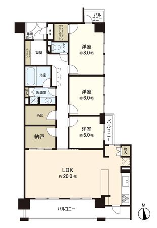ファミール奈良大宮 間取図(平面図) ファミール奈良大宮 間取図(平面図)