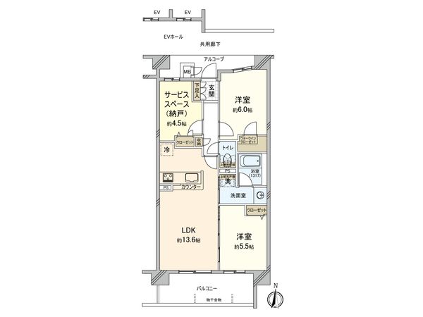 エスリード西大寺ザ・レジデンス 間取図(平面図)