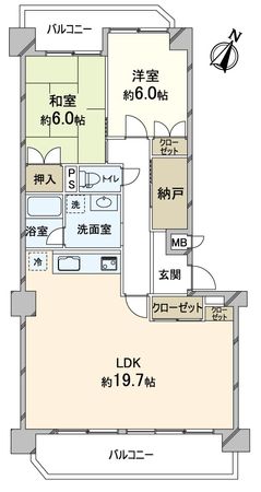 エクセルハイツ学園前朝日元町 間取図(平面図) エクセルハイツ学園前朝日元町 間取図(平面図)