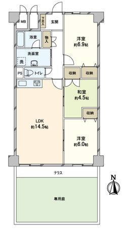 ルネ新大宮 間取図(平面図) ルネ新大宮 間取図(平面図)