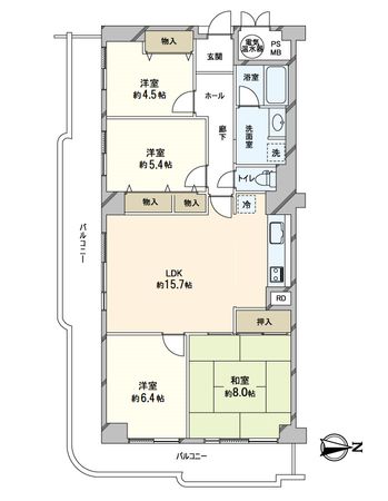 マンハイム奈良 間取図(平面図) マンハイム奈良 間取図(平面図)