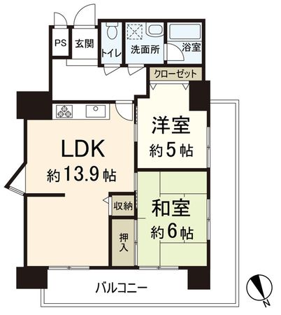 シャンティー西大寺 間取図(平面図)