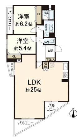 グランドメゾン学園前ベリエ 間取図(平面図)