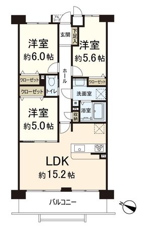 ラウンドヒルズ生駒 間取図(平面図) 間取図(平面図)