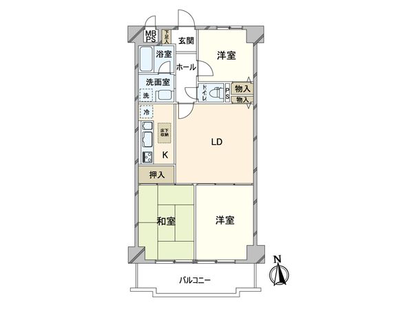 ライオンズマンション学園前 間取図(平面図)