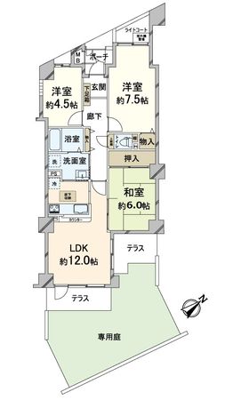 ハイツ新大宮 間取図(平面図) ハイツ新大宮 間取図(平面図)