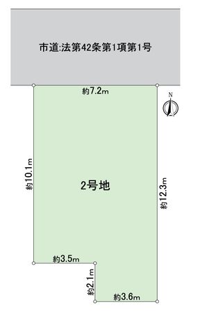 枚方市甲斐田新町 2号地 区画図 枚方市甲斐田新町 2号地 区画図