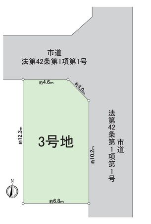 枚方市甲斐田新町 3号地 区画図 枚方市甲斐田新町 3号地 区画図