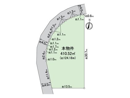 枚方市香里ケ丘2丁目 区画図