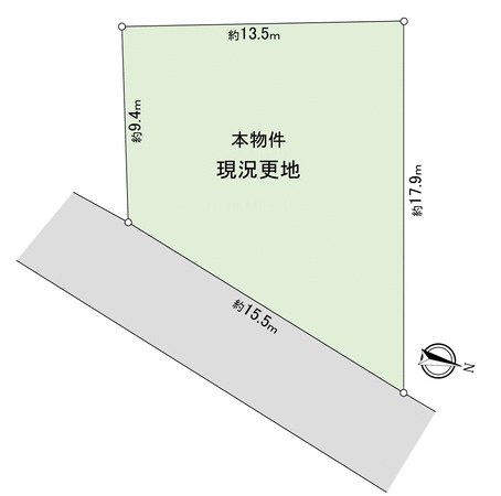 枚方市出口２丁目 地形図
