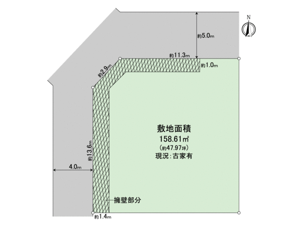 枚方市香里園東之町 地形図