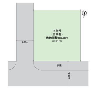 枚方市楠葉朝日1丁目 区画図