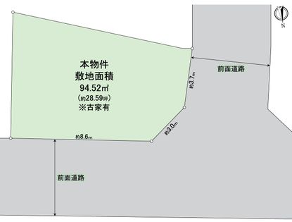 枚方市野村中町 区画図